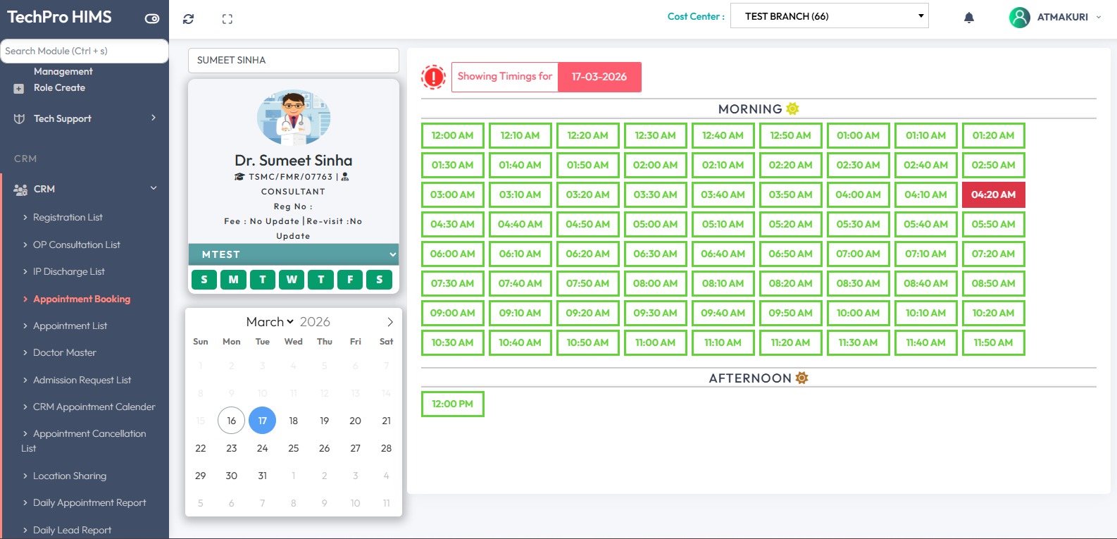 Appointment Management (OPD)