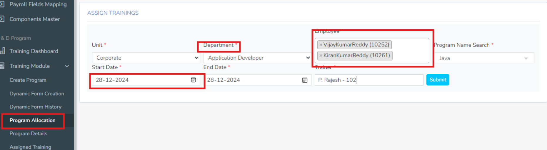 Assign Program